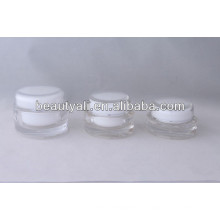 Oval Transparente Acrílico Container 15ml 20ml 30ml 50ml